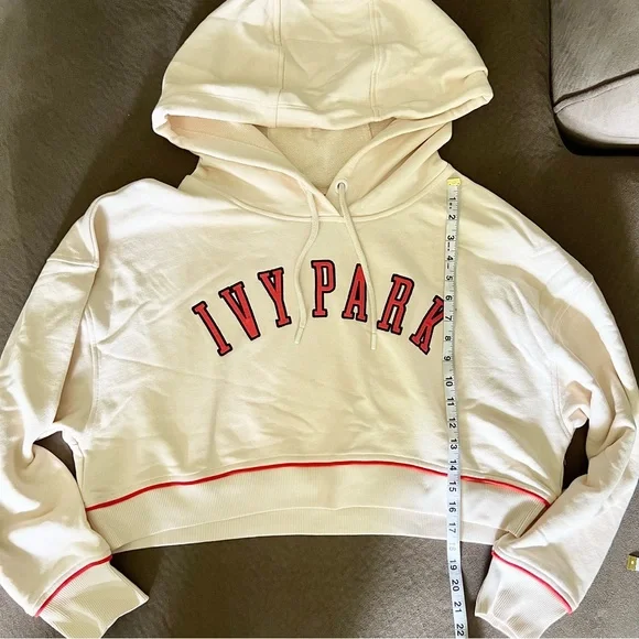 Ivy Park Cropped Hoodie Size Large - Picture 5 of 8